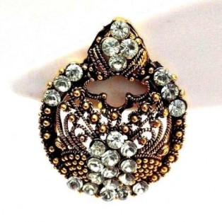 Golden Oxidized Women Earring Jhumka Jhumki Jewelry Drop PushBack Classy Gift 67